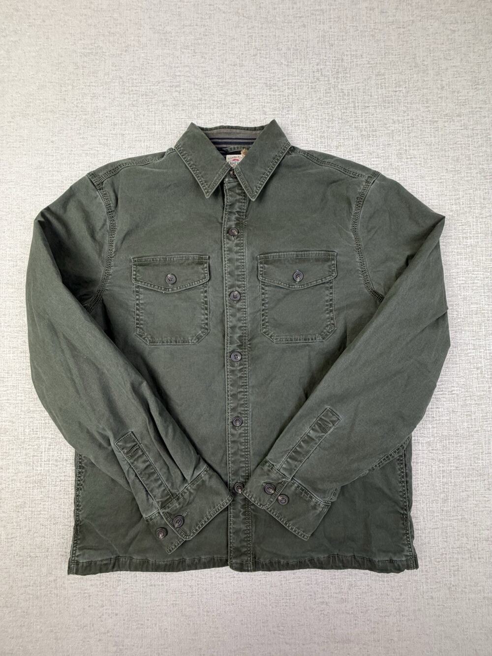 NWT Faherty Lakeside CPO Shirt Jacket Men’s S Evergreen Organic Cotton